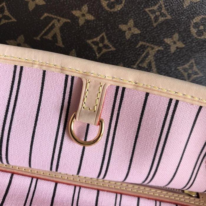 canvas leather neverfull bag ,AAAAA ,size  PM , MM ,GM ,no box, B130-7
