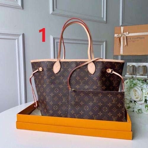 canvas leather neverfull bag ,AAAAA , size  PM , MM ,GM ,no box, B130-1