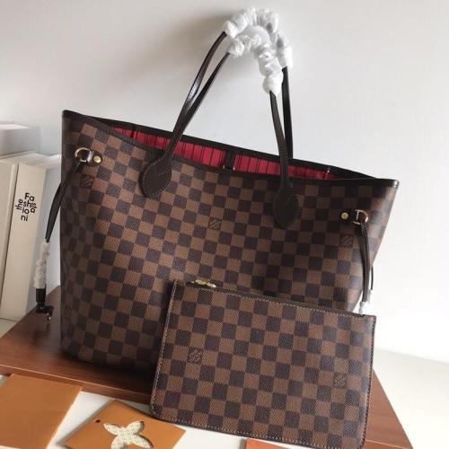 canvas leather neverfull bag ,AAAAA ,size  PM , MM ,GM ,no box, B130-5