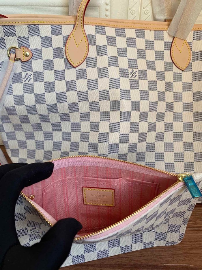 canvas leather neverfull bag ,AAAAA ,size PM , MM ,GM ,no box, B130-9