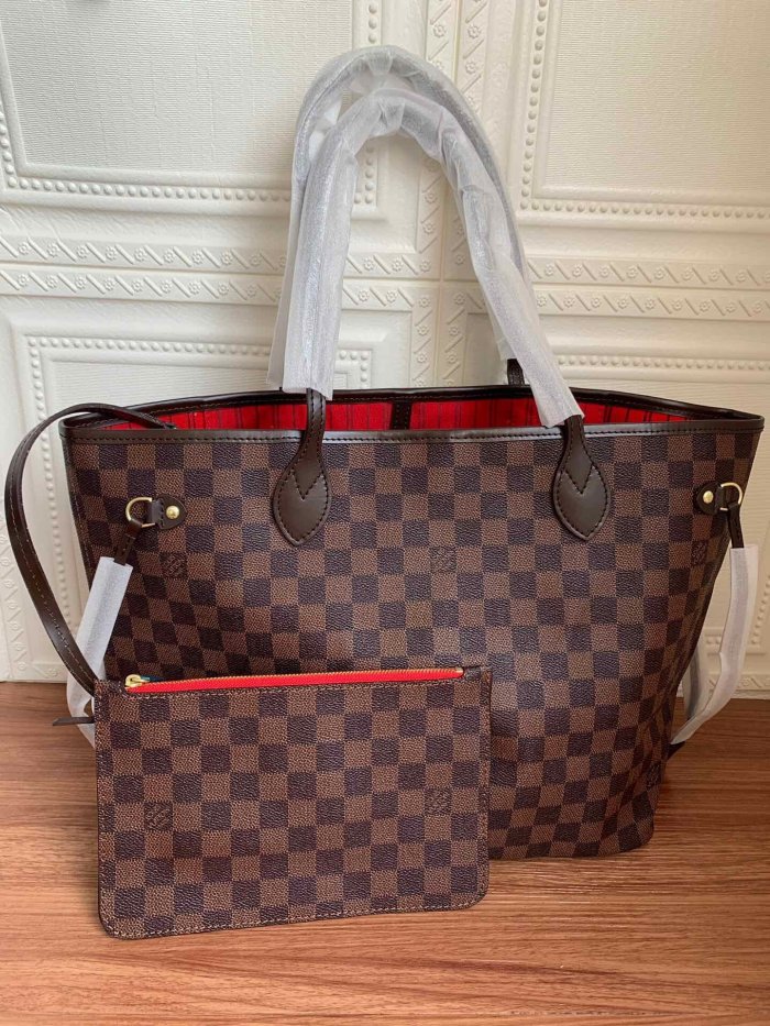 canvas leather neverfull bag ,AAAAA ,size  PM , MM ,GM ,no box, B130-4