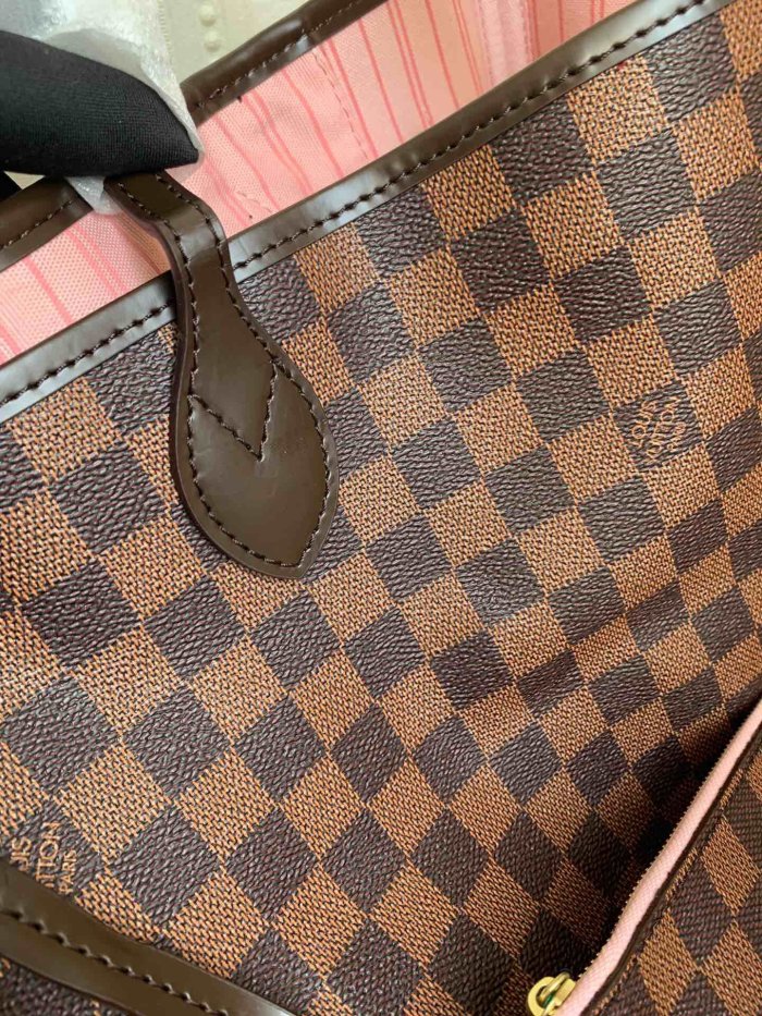 canvas leather neverfull bag ,AAAAA ,size  PM , MM ,GM ,no box, B130-6