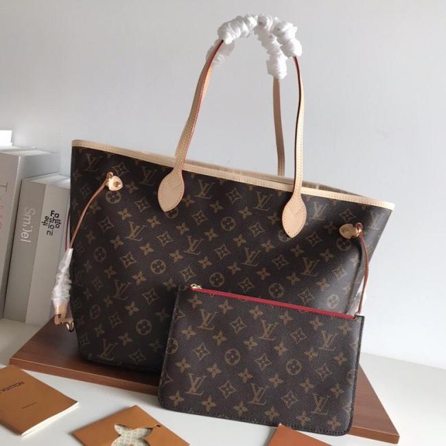 canvas leather neverfull bag ,AAAAA ,size PM , MM ,GM ,no box, B130-2