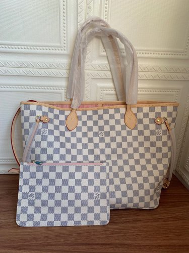 canvas leather neverfull bag ,AAAAA ,size PM , MM ,GM ,no box, B130-9