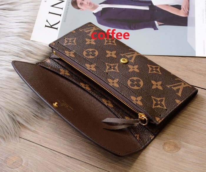 split leather wallet purse , size 21-10cm,  B17-0-lOVE1001
