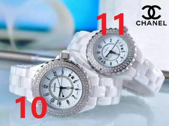Men and women couple watches, quartz electronic watches, ceramic watches，size : Man 38mm， Women 33mm