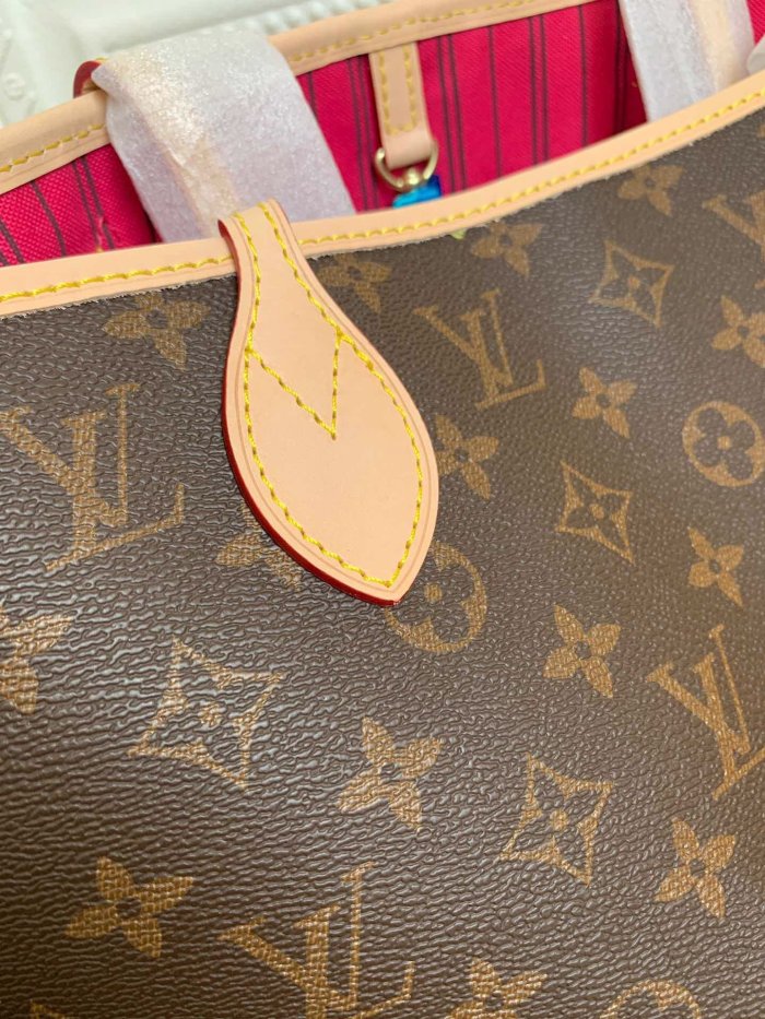 canvas leather neverfull bag ,AAAAA ,size  PM , MM ,GM ,no box, B130-3