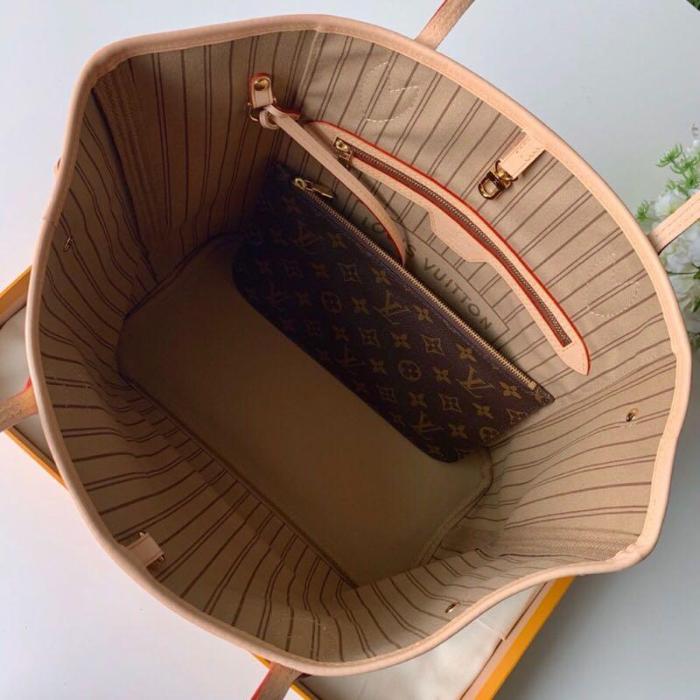 canvas leather neverfull bag ,AAAAA , size  PM , MM ,GM ,no box, B130-1