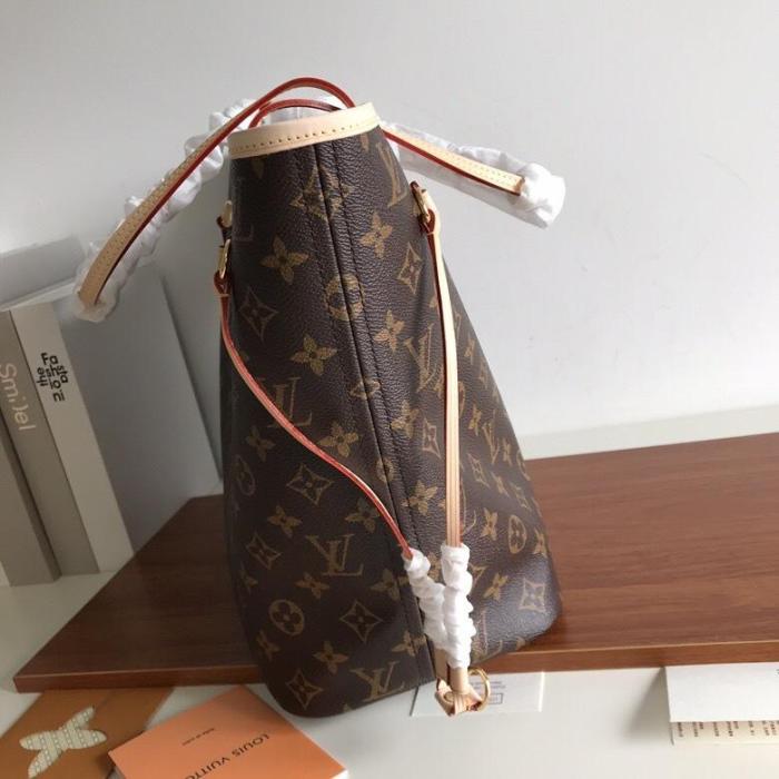 canvas leather neverfull bag ,AAAAA ,size  PM , MM ,GM ,no box, B130-3