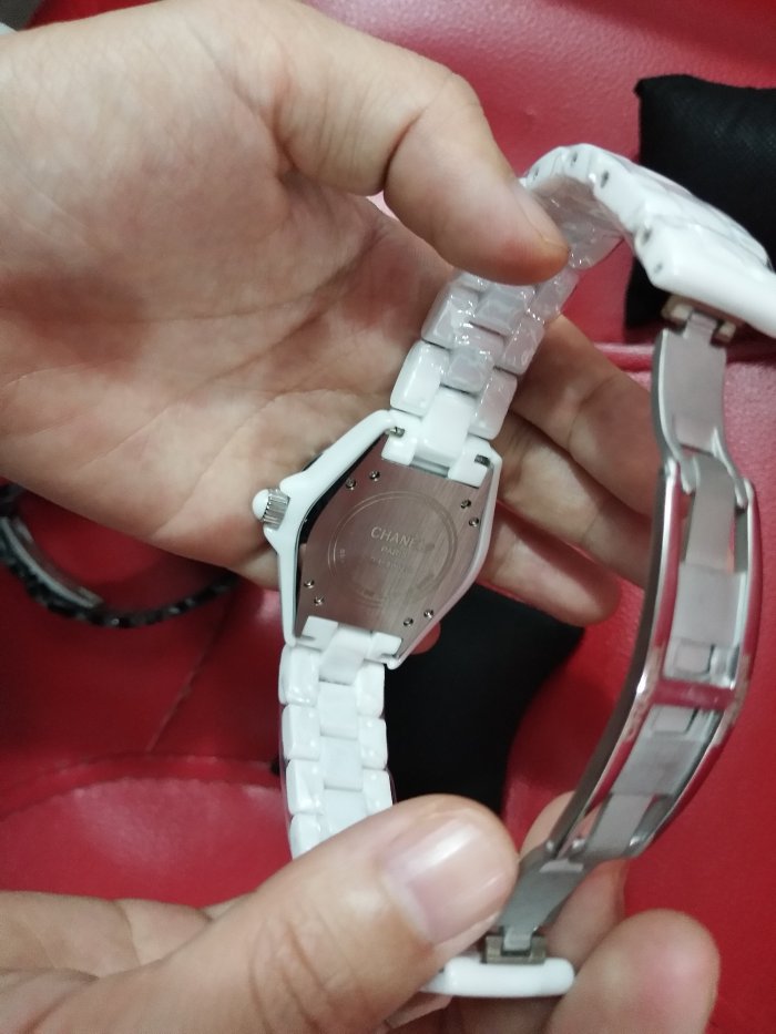 Men and women couple watches, quartz electronic watches, ceramic watches，size : Man 38mm， Women 33mm