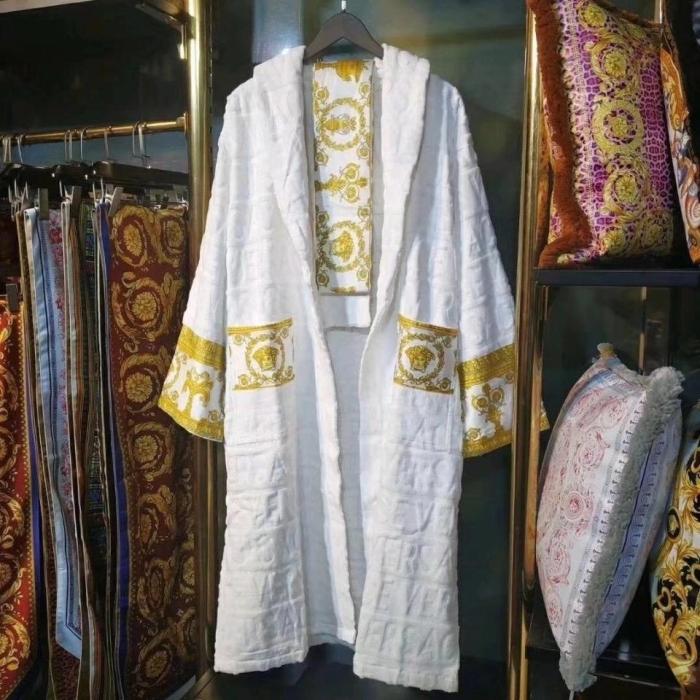 cottton long bathrobe for men and womenL,  CL110