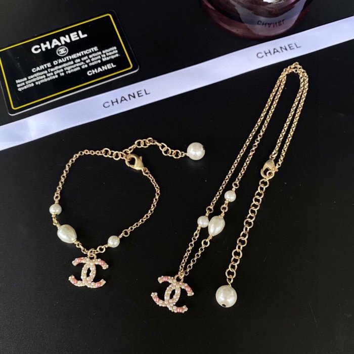 necklace bracelet set jewelry ,with box,  J25