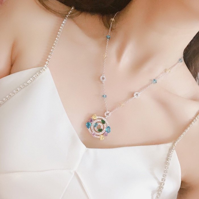 necklace jewelry ,with box,  J38