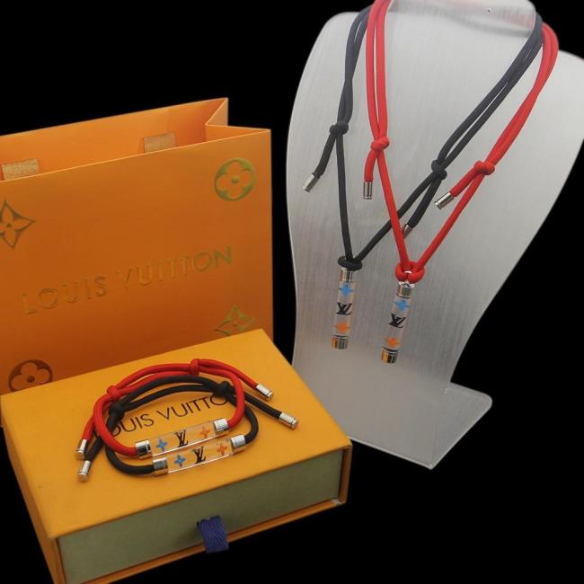 necklace bracelet set jewelry ,with box, J35