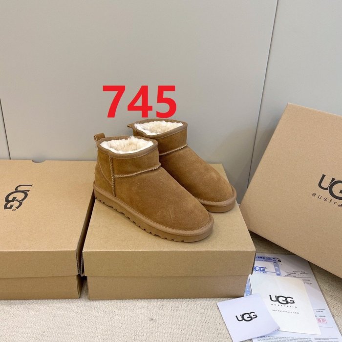 women fur boot shoes, size 35-44,  with box, SS50-743-745