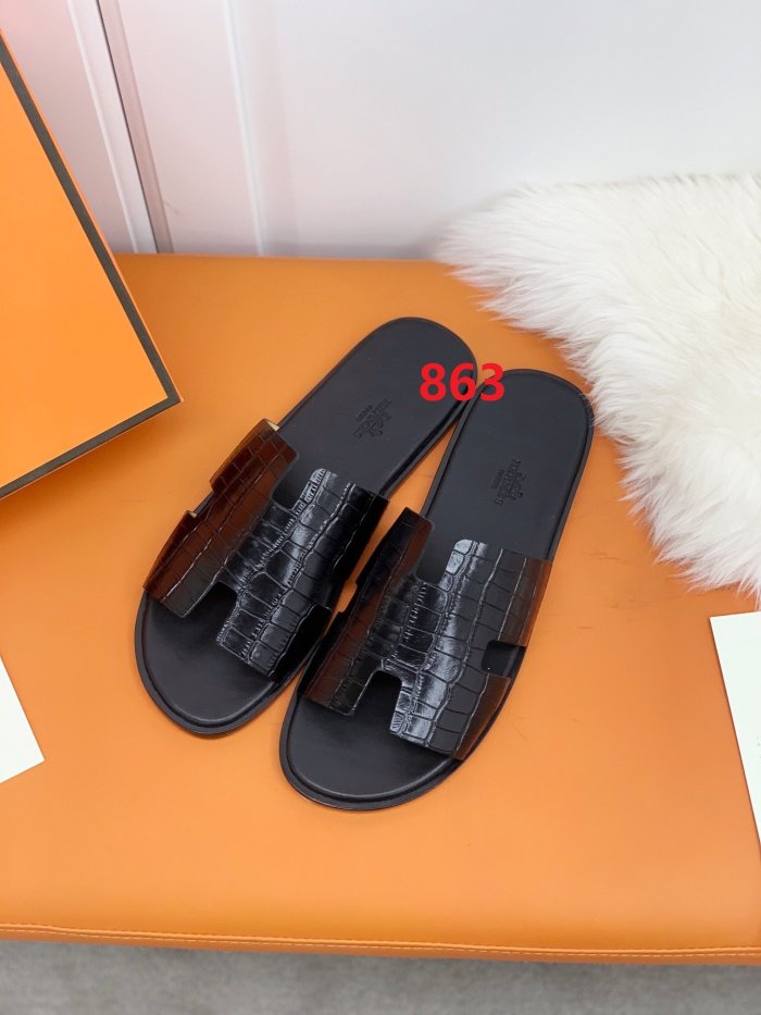 Men flat slipper shoes, size 40-46, with box, SS60-857-867