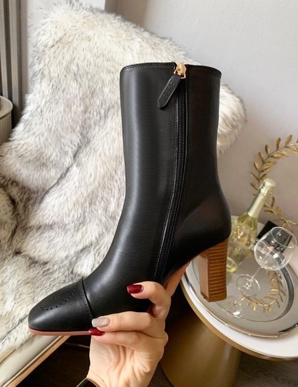 women leather heel boots shoes, heel 6cm, size 35-43, with box,SS110-151-155