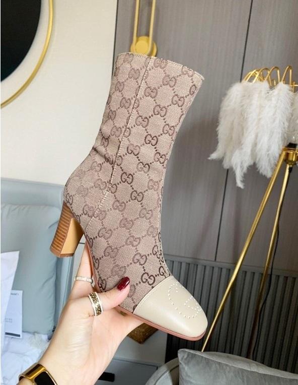 women leather heel boots shoes, heel 6cm, size 35-43, with box,SS110-151-155