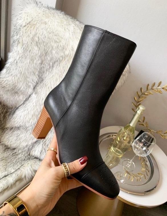 women leather heel boots shoes, heel 6cm, size 35-43, with box,SS110-151-155