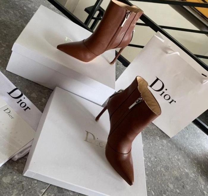 women leather heel boots shoes, size 35-40, with box,SS138-25-29