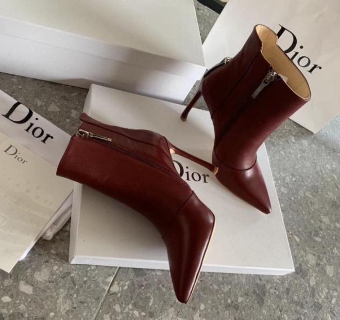 women leather heel boots shoes, size 35-40, with box,SS138-25-29