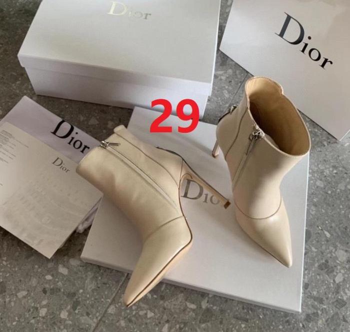 women leather heel boots shoes, size 35-40, with box,SS138-25-29