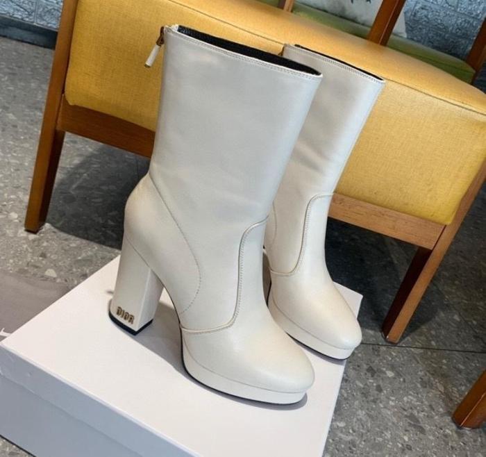 women leather heel boots shoes, size 35-40, with box,SS138-22-24