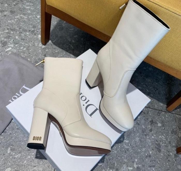 women leather heel boots shoes, size 35-40, with box,SS138-22-24