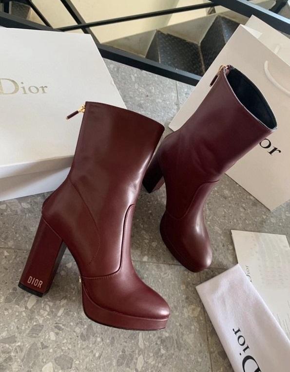 women leather heel boots shoes, size 35-40, with box,SS138-22-24