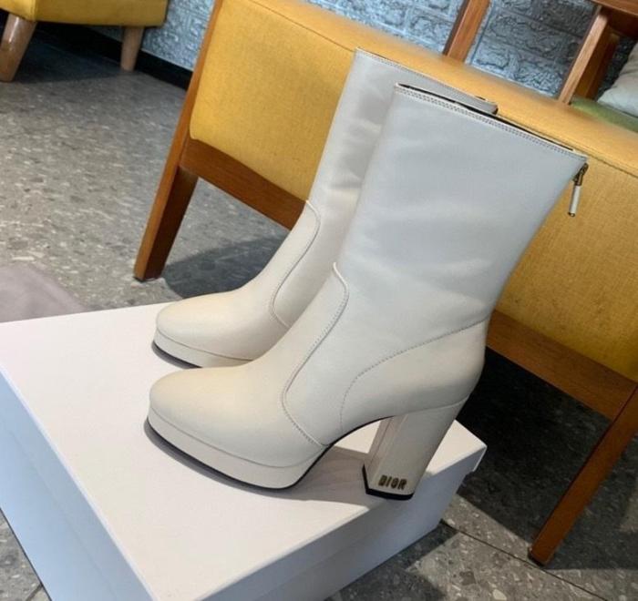 women leather heel boots shoes, size 35-40, with box,SS138-22-24