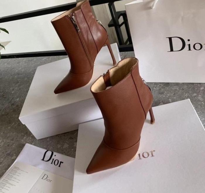 women leather heel boots shoes, size 35-40, with box,SS138-25-29