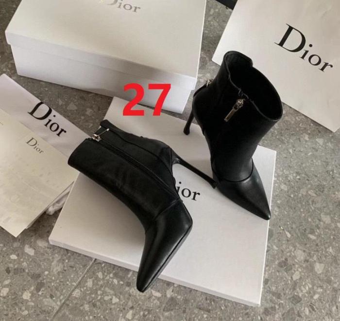 women leather heel boots shoes, size 35-40, with box,SS138-25-29