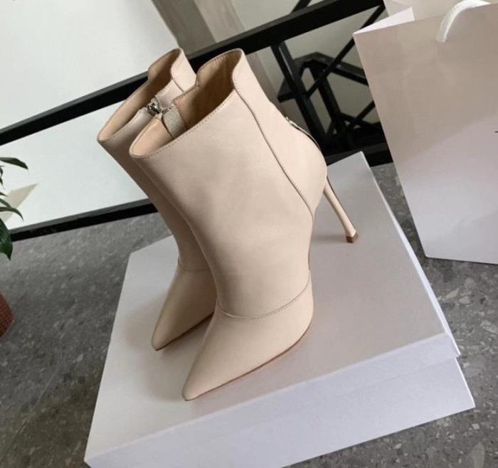 women leather heel boots shoes, size 35-40, with box,SS138-25-29