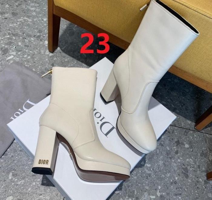 women leather heel boots shoes, size 35-40, with box,SS138-22-24