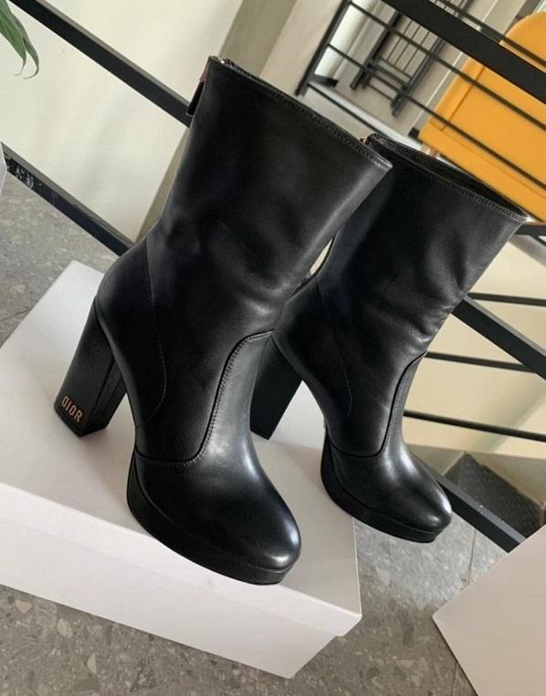 women leather heel boots shoes, size 35-40, with box,SS138-22-24