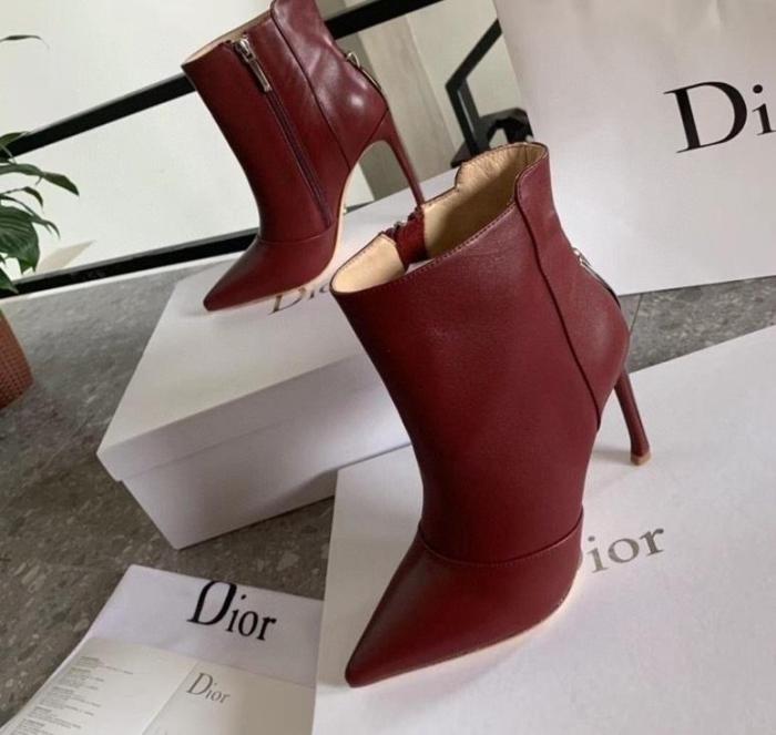 women leather heel boots shoes, size 35-40, with box,SS138-25-29