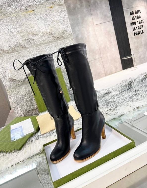 women leather heel boots shoes, size 35-43, with box,SS138-17-21