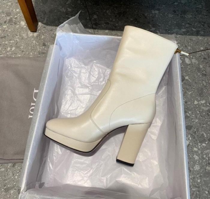 women leather heel boots shoes, size 35-40, with box,SS138-22-24