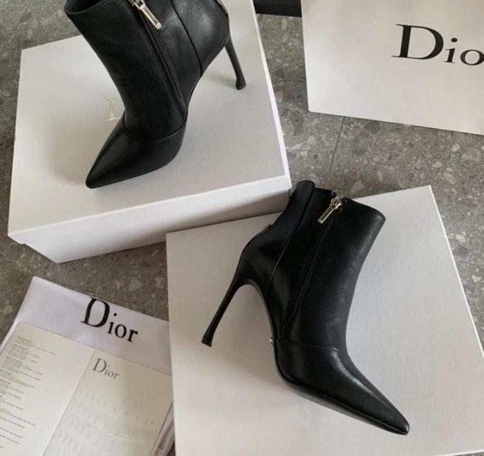 women leather heel boots shoes, size 35-40, with box,SS138-25-29