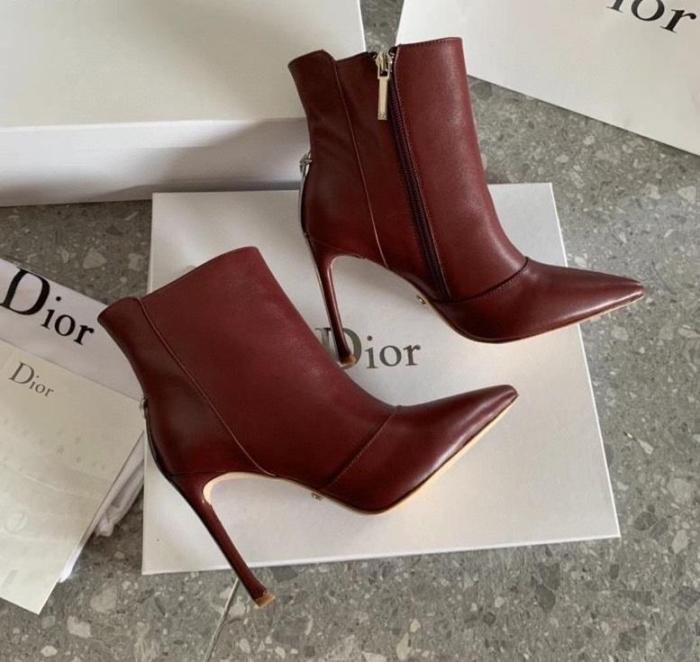 women leather heel boots shoes, size 35-40, with box,SS138-25-29