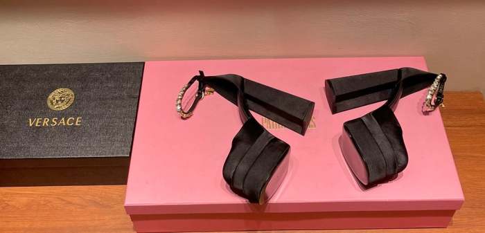 women silk and leather heel shoes, size 35-42, Heel 15.5cm, with box,SS138-30-37