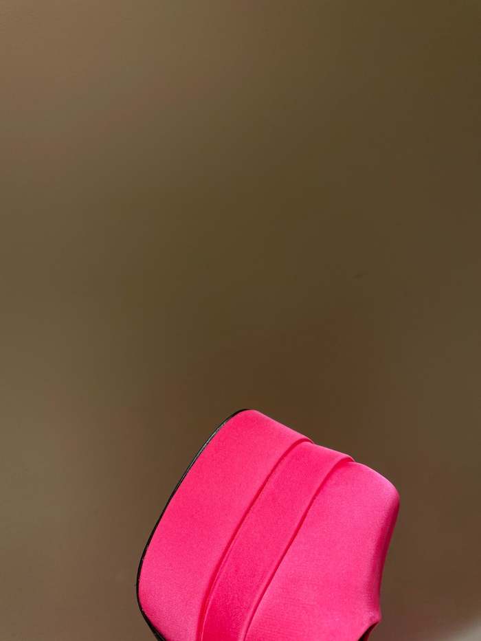 women silk and leather heel shoes, size 35-42, Heel 15.5cm, with box,SS138-30-37