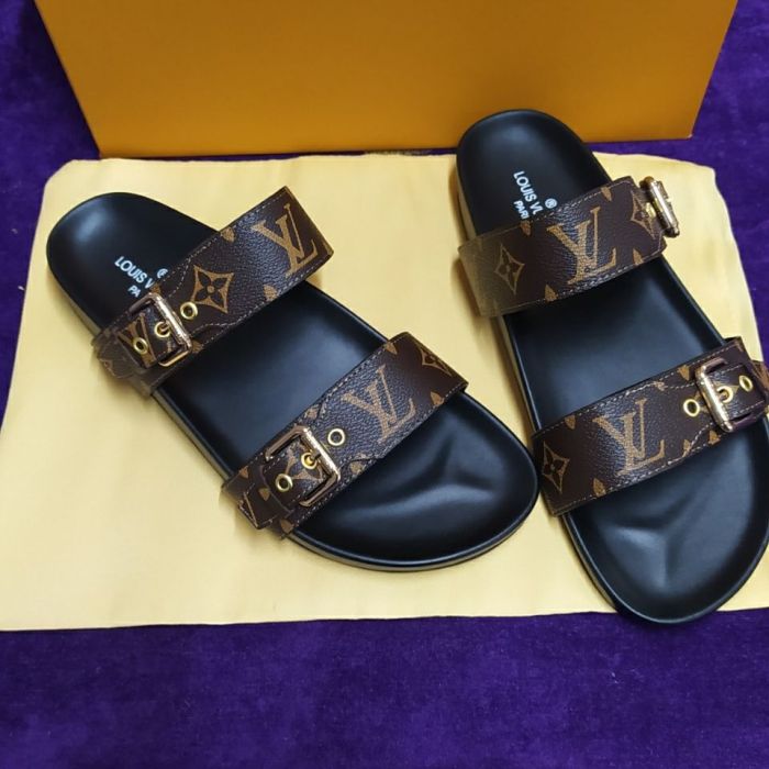 Men women leather slipper shoes, size 35-45,  with box, SS50-814