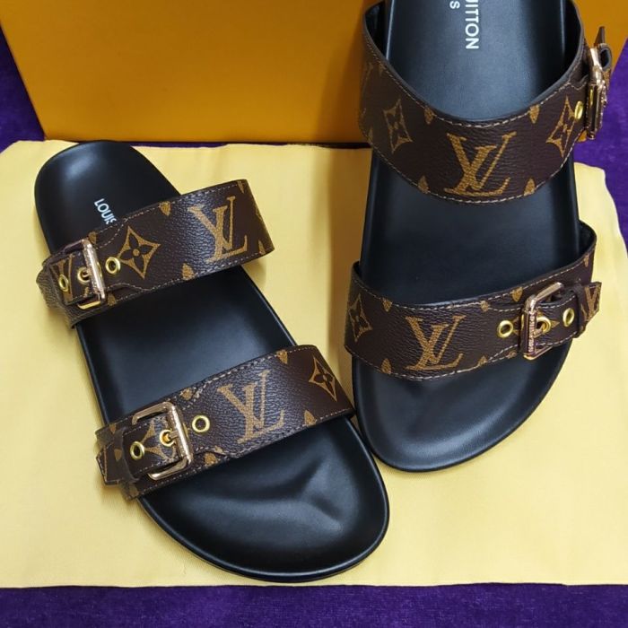 Men women leather slipper shoes, size 35-45,  with box, SS50-814