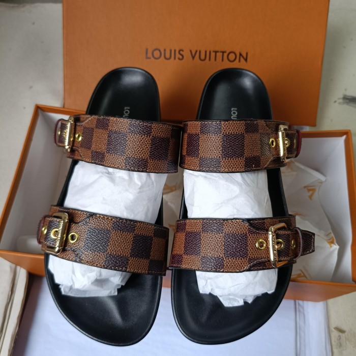 Men women leather slipper shoes, size 37-45,  with box, SS50-852-857