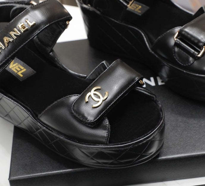 Women heel leather shoes, heel 5.5 cm, waterproof platform 2.5 cm,size 35-40, with box , SS110-188-193