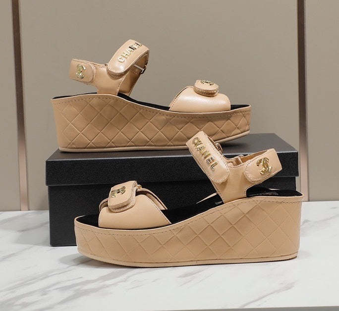 Women heel leather shoes, heel 5.5 cm, waterproof platform 2.5 cm,size 35-40, with box , SS110-188-193