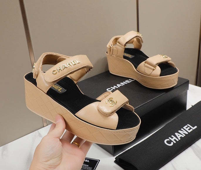 Women heel leather shoes, heel 5.5 cm, waterproof platform 2.5 cm,size 35-40, with box , SS110-188-193