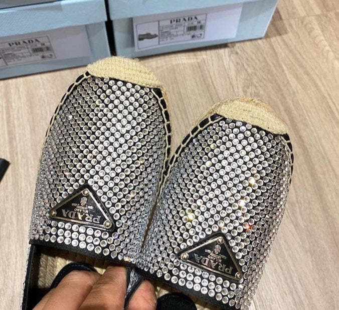 Top Quality Women flat rhinestones shoes, size 35-42, with box , SS110-168
