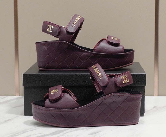 Women heel leather shoes, heel 5.5 cm, waterproof platform 2.5 cm,size 35-40, with box , SS110-188-193